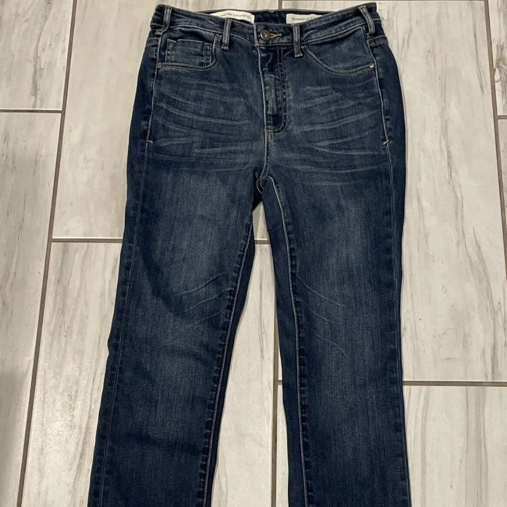 Pilcro and the Letterpress Jeans Women's 26 Supercript High Rise Frayed